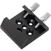HEIBTENY Telescopio astronomico per mirino, montaggio a 14 fili, piastra di base a coda di rondine con viti di bloccaggio sicure, struttura in lega di alluminio (nero)