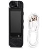 Generic Pocketpit-Pro - Registratore multifunzione portatile, obiettivo girevole a 180°, display da 1,3, rilevamento del movimento, registrazione in loop, supporto magnetico con clip, ricaricabile USB-C