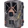 VChics Fotocamera da sentiero, Fotocamera Da Traccia HD 4k 50MP Infrarossi Low Glow Arction Camera Trail Gioco Visione Notturna Impermeabile Caccia Wildlife Photo Trap Cam