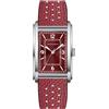 TACTO Specht & Söhne - Orologio da polso da uomo, 28 mm, al quarzo, in acciaio inossidabile 316L, con rivestimento AR, cristallo zaffiro, impermeabile fino a 50 m, rosso vibo