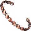 EnerCoppeX Bracciale in rame puro con 8 magneti da uomo e da donna, bracciale in rame con giunto regolabile, 3500 gauss, magnete efficace da 16,5 cm (C), Rame