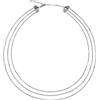 Breil, Collezione Sinuous, Collana Donna Minimal e Chic, in Acciaio Lucido, con Pratica Chiusura a Moschettone, Idee Regalo Donna e Ragazza, Lunghezza Regolabile 35-40 cm