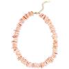 GAVU Collana da Donna Chunky Estiva da Spiaggia con Conchiglie Rosa Irregolari, Collana Donna Boho Mare con Scatolina Portagioie