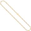 EDELIND Collana modello Traversino alternato Uomo in Bicolore,8 carati 333, largh. 3,1 mm, p. 4.2 g, lungh. 45 cm, con chiusura ad aragosta, marchio di garanzia made in Germany