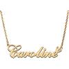 RONKAH Collana con ciondolo personalizzato con nome personalizzato con cuore collana personalizzata miglior regalo per le donne Natale San Valentino festa della mamma compleanno AU