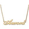 RONKAH Collana con ciondolo personalizzato con nome personalizzato con cuore collana personalizzata miglior regalo per le donne Natale San Valentino festa della mamma compleanno AU, Acciaio