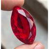 Certificato 80.00 Cts Naturale Sangue Rosso Rubino Taglio Marchesa Loose Gemma