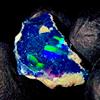OPAL EMPIRE Dry Opal Nera Grezza Opale Naturale Etiope Fire 4.50 Ct 15x10 mm