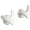 SOMATHERM FOR YOU - B21816B - Ganci V per asciugamano asciutto bianco - per la vite del tubo piatto