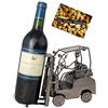 Brubaker portabottiglie di vino portabottiglie per vino impilatore driver decorazione oggetto metallo bottiglia stand con biglietto di auguri per il vino presente
