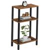 TUTOTAK Tavolino piccolo, tavolino stretto, tavolino sottile, comodino sottile, tavolino da divano, soggiorno, camera da letto, marrone TB01BB077EU