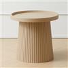 HJYXXSR Tavolino rotondo in plastica, comodino multifunzionale creativo, tavolo con accenti decorativi eleganti per soggiorno, camera da letto, balcone Khaki