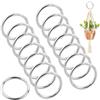 FAREASTSHOP 15 anelli a O in acciaio inox 304 - 30 mm di diametro esterno, 3 mm di spessore, anelli in metallo saldati per campeggio, guinzagli per cani e fai da te