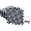 Chingcoo Tappetino di bloccaggio per lavori a maglia, per lavori all'uncinetto, accessori per uncinetto, extra spessi, 1,9 cm, 100 aghi a T da 51 mm, grigio