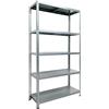 Bonussi Scaffale in Metallo 5 Ripiani 100x40x187 cm Ettore Zincato