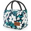 SEYATULLH Borsa termica da donna 5 l, borsa termica termica portatile, vari colori e dimensioni (Minimalist flowers, S)