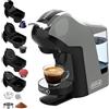 KOTLIE Macchina da caffè EM-308B 5 in 1 - Multicapsula e polvere, 3 tempi, 7 livelli di acqua, serbatoio acqua da 1 L