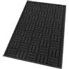 emmevi Tappeto Cucina Super Assorbente Tessitura 3D Tinta Unita Minimalista Moderno 50x145 Cm Nero