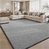 Sour Lemon Tappeto per soggiorno, camera da letto, 200 x 300 cm, grigio, grande, moderno, antiscivolo, lavabile, a pelo corto, per soggiorno, ufficio, cameretta dei bambini