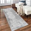 Siunwdiy Tappeto Runner Corridoio 3.2 metri，grigio chiaro，Tappeto Passatoia da Ingresso Pelo Corto Tappeto per Corridoio Antiscivolo Tappeto Lungo per Entrata Cucina Corridoio da Ingresso,100X320CM