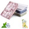 Zourglow 3 Pezzi Stampi per Ghiaccio in Silicone, 15 Cubetti Ghiaccio | Con Coperchio, Senza BPA e Impilabile, per Whisky, Cocktail, Cioccolato, Puree di Frutta, Facili da Rimuovere