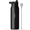BRITA LARQ Essential - Borraccia (1 l), in acciaio inox, isolamento a doppia parete (24 ore freddo), con cannuccia e manico rimovibile Soft Touch, lavabile in lavastoviglie