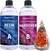 EPRESINART Set di resine epossidiche, 36oz/1064ml Resina epossidica non tossica, chiaro set di resine da colata, resina epossidica in rapporto 1:1 per legno, gioielli, piano d'appoggio decorativo