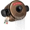 Akitaink Pentola Scolì 22 cm 5,7 L con Coperchio Scolapasta e Maniglie Autobloccanti, Antiaderente, per Induzione