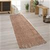 Paco Home Tappeto Salotto Fibra Naturale Fatto A Mano Iuta Mélange Motivo Moderno Stile Boho, Dimensione:60x100 cm, Colore:Natura 3