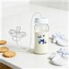 Generico Biberon Anti Coliche A Mani Libere - 300ml Biberon Latte Ciuccio Flusso Rapido Regolabile Con Cannuccia Tettarella, Biberons Allattamento 3 In 1 A Collo Largo A Tenuta Stagna Silicone