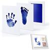 Cutiolly Set Impronte Bimbi,Kit Impronta Mani e Piedi Neonati,Kit Impronte Neonato,Set Impronta Senza Inchiostro,Impronta Mani e Piedi Neonati Cuscinetto del Timbro Senza Tocco,per Regalo Battesimo Bimbo