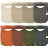 KeaBabies 8-Pack Baby Bibs per Ragazzi, Ragazze - Bavaglini per Bambina, Ragazzo, Bavaglini per Bava e Dentura, Bavaglini per Bambino, Neonato (Brick)