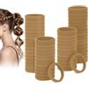 Euqvunn 60 Pezzi Elastici Capelli Donna, Elastici per Capelli Gialli, Senza Danneggiare Metallo, Morbidi Lacci Codini Accessori Capelli per Bambini, Ragazze, Uomo