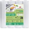 KitchenBoss Rotoli Sottovuoto per Alimenti 28 x 600 cm, 4 rotoli Sacchetti Sottovuoto Alimenti