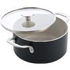 KitchenAid Pirofila in ceramica antiaderente in alluminio, 20 cm/3,11 l, senza PFAS, a induzione, adatta al forno, nero