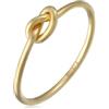 Elli Premium Anello con Nodo da Donna in Oro Giallo 375, Misura 16