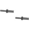 Lurrose 2 Pezzi spaccapietre interruttore calcolo scissione cuneo strumento di rimozione distanziatori strumenti concreti cunei di spacco in cemento strumento concreto ferro da stiro Nero