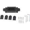 Gucagle Cerniere per porte regolabili a 180 gradi Cerniere pieghevoli nascoste 3D per porte in legno Capacità di carico resistente di 40 kg in lega di zinco (Nera)