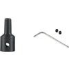 Trurovem Jt0 Adattatore mandrino pinza 0,3-4 mm piccolo trapano mandrino convertitore albero motore per progetti fai da te con costruzione in acciaio al carbonio finitura nera (JT0-5)