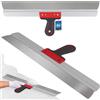 KOTARBAU® - Spatola per superfici in acciaio inox, 600 mm, per l'applicazione di stucco o intonaco
