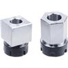Smarbettiy ER32 Set di mandrini a pinza quadrati ed esagonali per tornio CNC macchina per incidere 40CR fresatura morsetto blocco per lavorazione dei metalli per aste portautensili industriali (2 pezzi ER25)