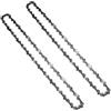 Aulpq Catene per motosega, 40,6 cm, adatte per artigiani, Poulan, Ryobi, Echo, Greenworks e altri, S56, 0,95 cm, 0,56 cm, 56 maglie, 2 pezzi