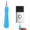 lasuroa Cacciavite per Campanello Video, Punte Cacciavite Doppia Estremità con Manico, Cacciaviti Torx T6 e T15 Strumenti Cacciavite per Campanello Ricambio per Batteria, Password WiFi (Blu)