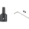 Trurovem Jt0 Adattatore mandrino pinza 0,3-4 mm piccolo trapano mandrino convertitore albero motore per progetti fai da te con costruzione in acciaio al carbonio finitura nera (JT0-6)