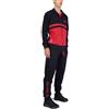 hermet Milan, Tuta da Casa Homewear in Felpa Garzata, Pigiama Homewear per Bambini e Ragazzi, con Scritta Milan Lato Cuore, Nero, 16 Anni