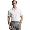 Ralph Lauren Polo in piquet elasticizzato, vestibilità aderente, bianco, XXL