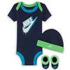 Nike SET 3 PEZZI BODY CALZINI CAPPUCCIO Non definito Blu U90
