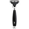 MÜHLE Rasoio bagnato - Serie Vivo - compatibile con lame Gillette - resina pregiata nera
