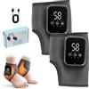 WingFly Massaggiatore per piedi 3 in 1, massaggiatore per piedi con calore elettrico con 3 modalità, 3 livelli di calore, per la Circolazione Sanguigna e il Sollievo dal Dolore Muscolare (Grigio A (2 pezzi))