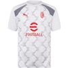 A.C. Milan - Maglia Prematch, Bianco, Adulto, Unisex, L